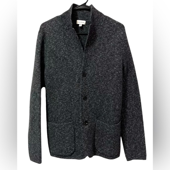 Club Monaco Sweaters - Club Monaco Women Lamb Wool sweater small open front buttons gray pockets